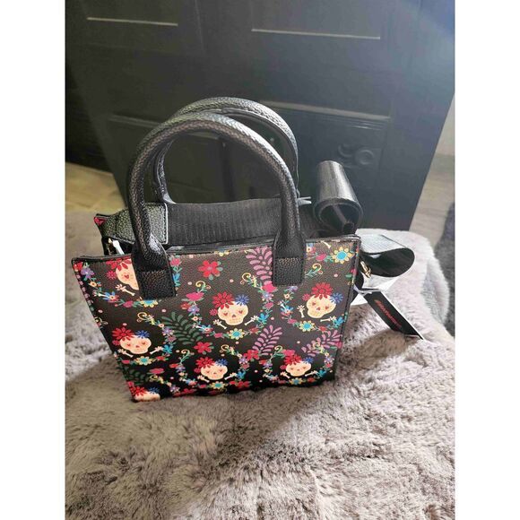 Like Dreams small Skull purse crossbody black with skulls multi color - Picture 3 of 14